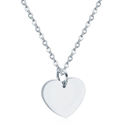 Cilla Jewels dames ketting Edelstaal Zilverkleurig Hartje