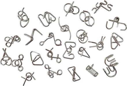 Kerst Kalender - Adventspuzzel - Dagelijkse Uitdaging - 24 Metalen Puzzels - 24 Stuks - Metaal