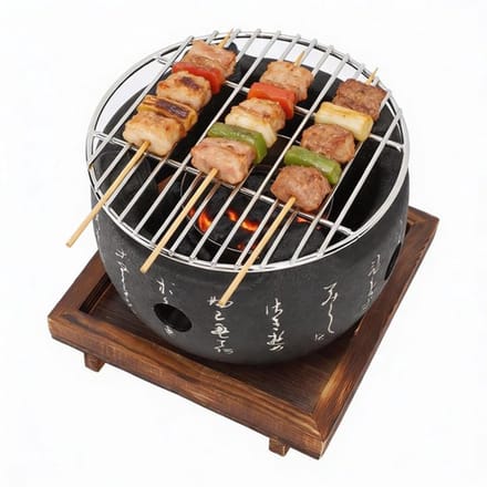 Dailygoods- Mini BBQ Grill Draagbaar - Houtskoolbarbecue - Aluminiumlegering