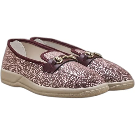 Dames textiele mocassins met schuimrubberen binnenkant Pédiconfort