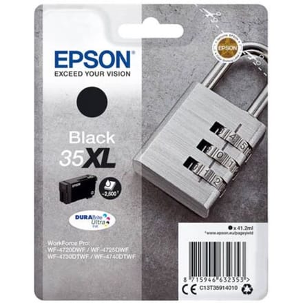 Epson Inktcartridge 35XL (C13T35914010) Zwart Hoge capaciteit