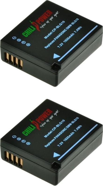 ChiliPower DMW-BLG10 accu voor Panasonic - 1025mAh - 2-Pack