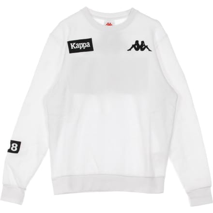Authentiek La Bazya heren sweatshirt met ronde hals, wit/wit/zwart