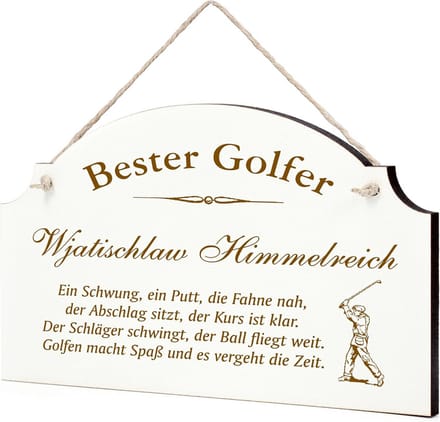 Grappig Golfschild: Humoristisch Cadeau voor Elke Golfliefhebber en Trainer