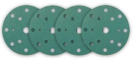 RUPES HQ400 Polyester Schuurschijven 125mm met 17 gaten P 80 / 100 stuks