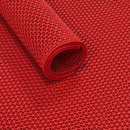 IVOL Ultra Grip rastermat met s-structuur 120 cm - Rood - Verkocht per strekkende meter