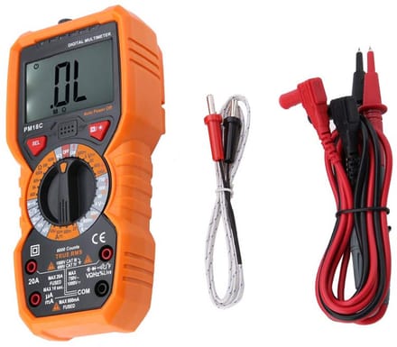 Digitale Multimeter met True RMS, Temperatuurmeting en Groot Display