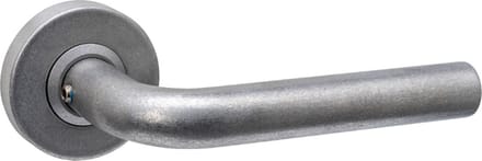 Intersteel Deurkruk Luzern op rozet verdekt ø53x10mm rvs getrommeld