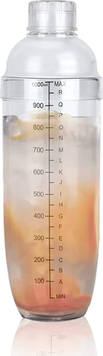 1000ml Cocktail Shaker beker-Drank Shaker-Fles Ijs Thee-Bubble Thee-Drink Mixer- Thuis Bar-Shaker Machine