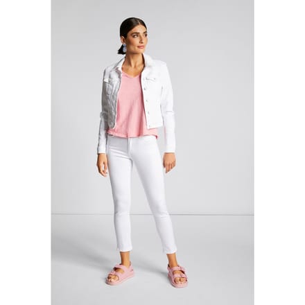 Rich & Royal Midi Coloured Denim White Maat: W26L32 | Slim Jeans Outlet | Dames | Wit
