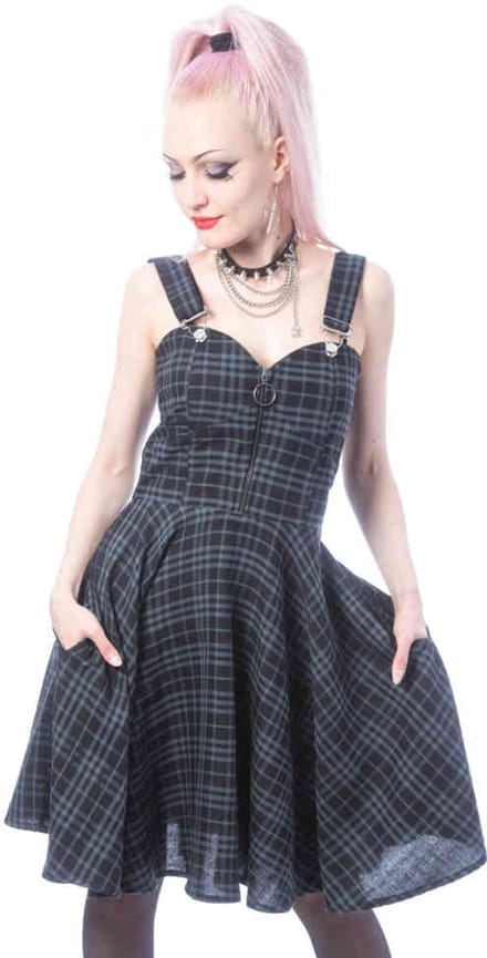 Heartless - ZOSIA Korte jurk - 4XL - Grijs
