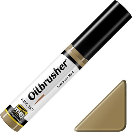 AMMO by Mig Jimenez Hobbyverf Enamel verf - MIG 3522 Oilbrusher Medium Soil Oilbrusher(s) - 10 ml