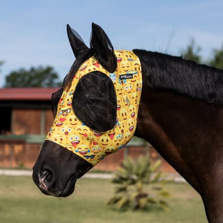 Vliegenmasker voor paard van lycra met oorkap Pro-Tech