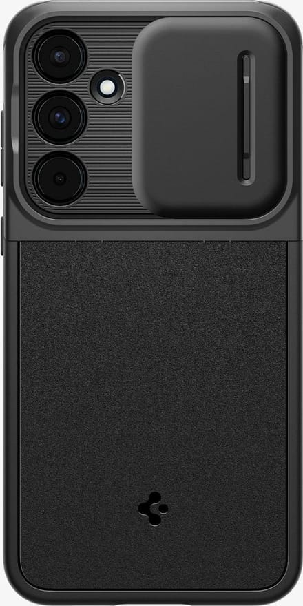 Spigen Optik Armor Samsung Galaxy A55 Hoesje Camera Slider Zwart
