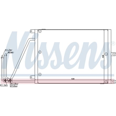 Condensator, airconditioning NISSENS 94623