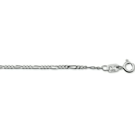 Glams armband figaro 1,8 mm - Zilver