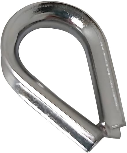 Touwkous. Verzinkt. 3 mm. 4 stuks. Deltafix.