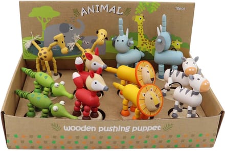 Playwood Wooden Push Doll Jungle