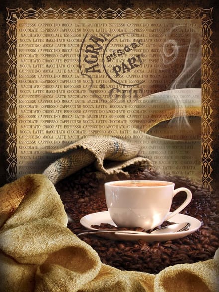Fotobehang Coffee Beans  | XXL - 206cm x 275cm | 130g/m2 Vlies
