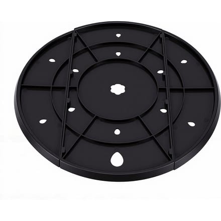 Inserts de jardinière ronds de 13 pouces avec trous de drainage Orange Insert de pot de plante pour le jardinage Noir noir