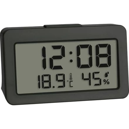 TFA Dostmann 60.2045.10 Wekker Kwarts Grijs Alarmtijden 1