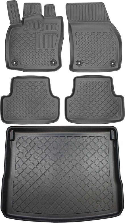 Aristar - Kofferbakmat en Automatten - Seat Ateca SUV - Zwart - 2cm-3cm Rand