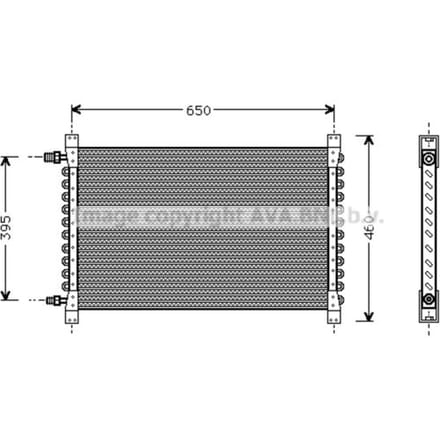 Condensator, airconditioning HIGHWAY AUTOMOTIVE VL5013 AVA