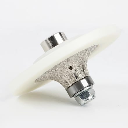 Diamant handprofiel - Frees bit - Rand afwerken - Vacuüm gesoldeerd - V30 - Wit
