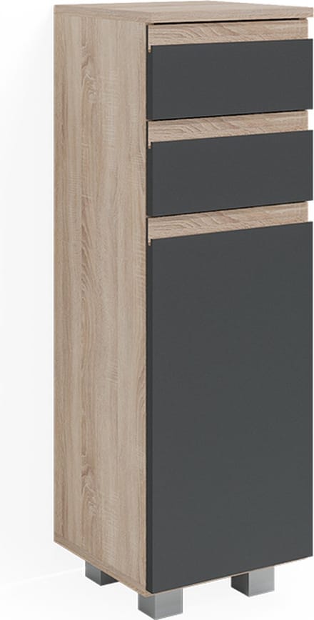 Vicco J-Shape Halfhoge kast – 30 x 95 cm Sonoma