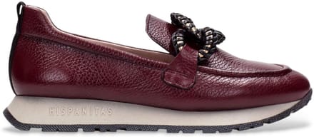 Hispanitas Leren mocassins Kansas Bolero bordeauxrood