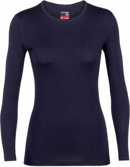 Icebreaker  - Tech Crewe Longsleeve - Dames - navy - maat L