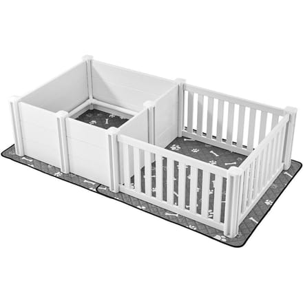 Honden werpkennel box Verstelbare deurhoogte voor middelgrote honden 73x38x19,7 inch