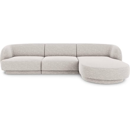 3.5-zitshoekbank Miley rechts chenille | Micadoni Limited Edition