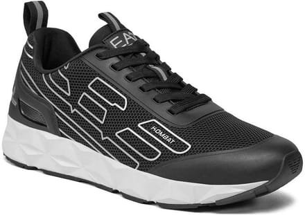 Zwarte Sportieve Sneakers Met Rubberen Zool