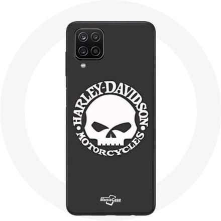 Coque - Maniacase - Samsung Galaxy A12 - Souple - Noir - Tete de mort