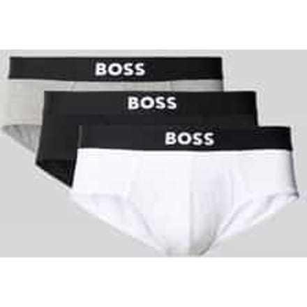 Slip met elastische band met logo in een set van 3 stuks, model 'ONE'