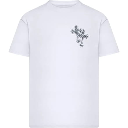 Mister Tee - Six Crosses Oversize Heren Tshirt - L - Wit