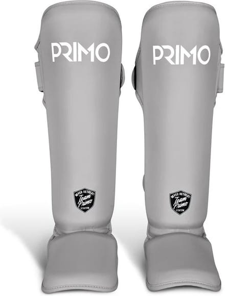 Primo Classic Muay Thai Scheenbeschermer - Grey - lichtgrijs - Maat S