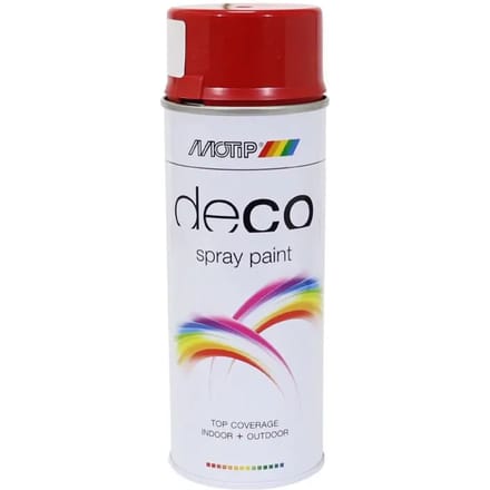 Motip deco alkyd hoogglans lak RAL 3002 karmijnrood (01640) - 400 ml.