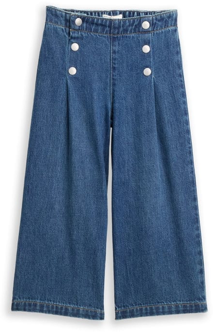 Tom Tailor - Wide leg jeans - Maat 110 - Used Mid Stone Blue Denim
