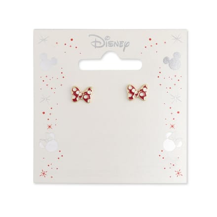 Disney - Minnie Mouse Red Polka Dot Bow Earrings