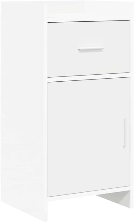 vidaXL - Dressoir - Wit - 40 - x - 36 - x - 80 - cm - Bewerkt - hout