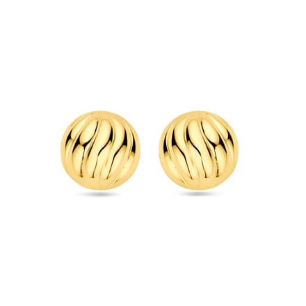 Zilver Verguld (Geel) Oorknoppen 14,5 Mm 1 Micron 2103777
