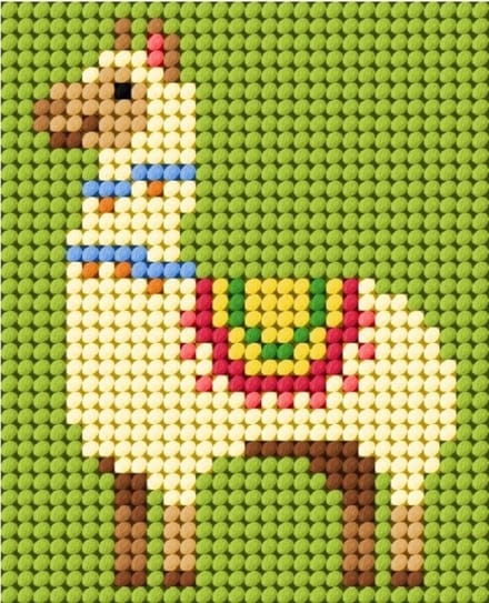 Borduurpakket Orchidea - LAMA - borduren voor kinderen