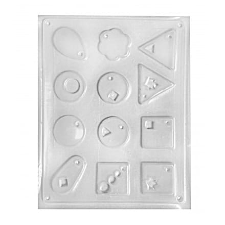 Decoratieve mallen voor fijn beton 12 stuks
