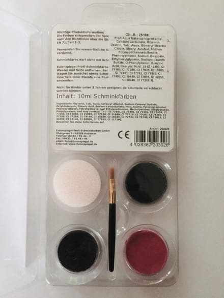 Eulenspiegel schmink set compleet