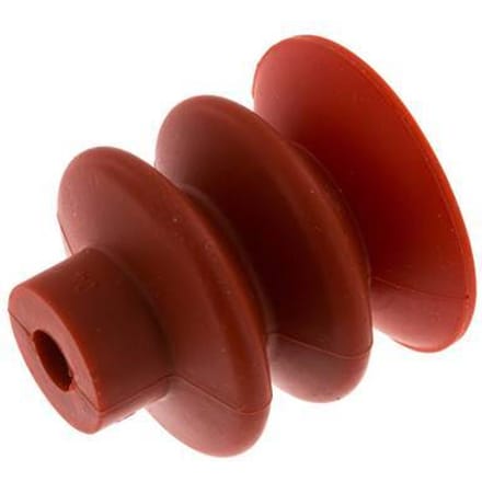 40mm Balg siliconen Rood Vacuümzuignap Slag 20mm