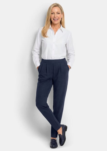 Broek SARA - marine - Gr. 27 van Goldner Fashion