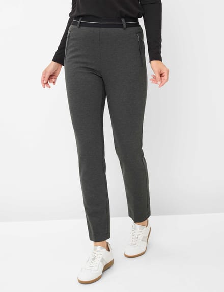 Raphaela by Brax Dames Sweatpants  Style LILLYTH ANTHRA Donkergrijs Antraciet, donkergrijs - antraciet, maat 40K