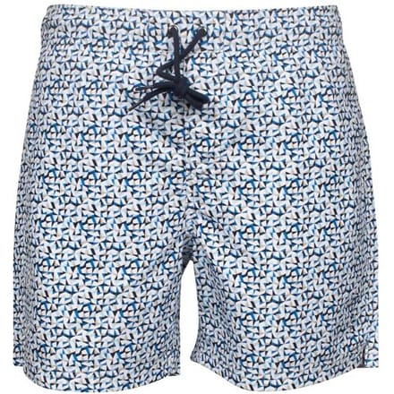 Baileys Swim Short Allover Mosaic Pattern Pastel Blauw / male